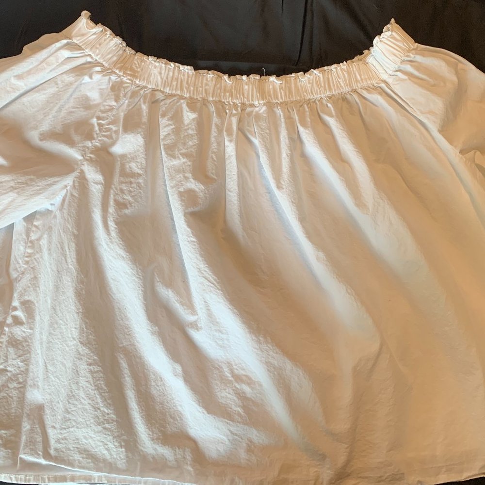 Gap Off the Shoulder LS Top White Sz XL - 007